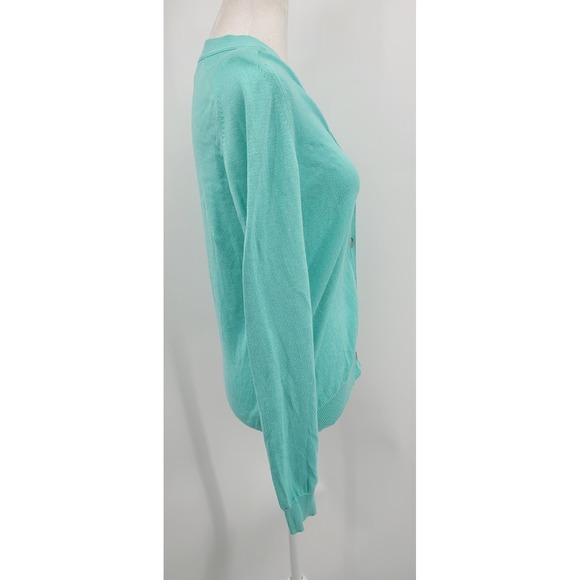 Ralph Lauren Sport Women Preppy Cardigan Large Old Money Tortoiseshell Button - Picture 10 of 13